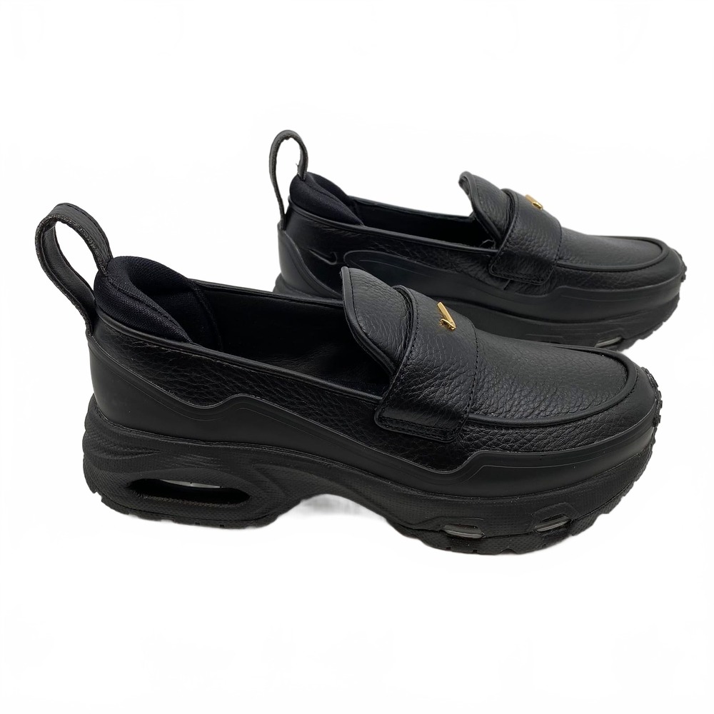 Nike Black Gold Sneakers Air Max Phenomena Loafers | Womens 5